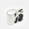 Anillo cuadrado escultural Anillo cuadrado escultural