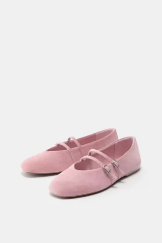 Bailarinas de tiras de piel