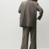 Blazer a rayas con doble botonadura Blazer a rayas con doble botonadura