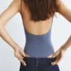 Body de poliamida con tirantes finos Body de poliamida con tirantes finos