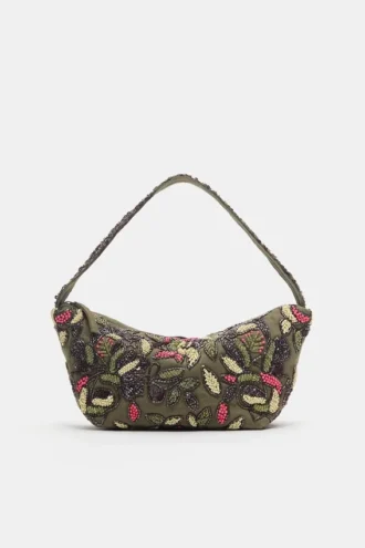 Bolso bandolera con abalorios