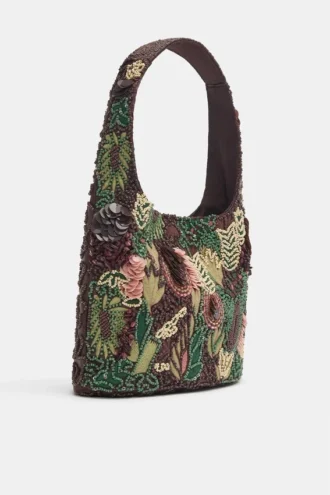 Bolso bandolera con abalorios