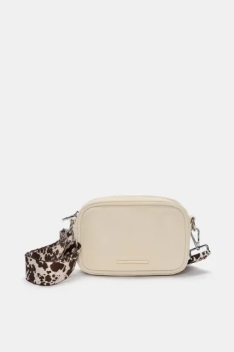 Bolso bandolera con estampado de vaca