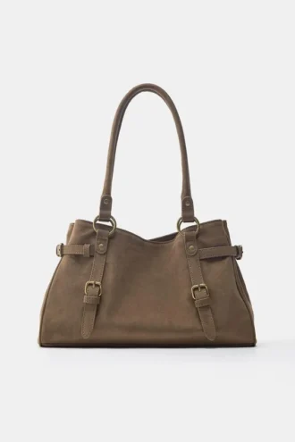 Bolso bandolera con hebillas