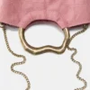 Bolso con asa metálica