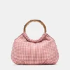 Bolso con estampado de cuadros vichy
