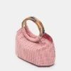 Bolso con estampado de cuadros vichy