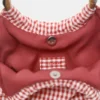 Bolso con estampado de cuadros vichy