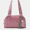 Bolso de hombro con adornos