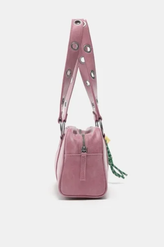 Bolso de hombro con adornos