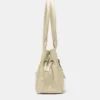 Bolso de hombro con hebilla texturizada