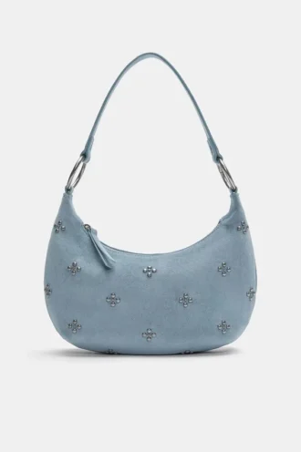 Bolso de hombro con tachuelas