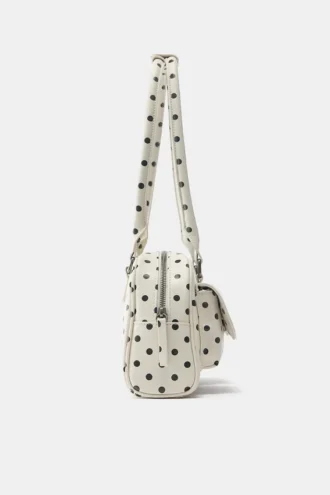Bolso de hombro de lunares