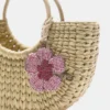 Bolso de mimbre con adornos Bolso de mimbre con adornos