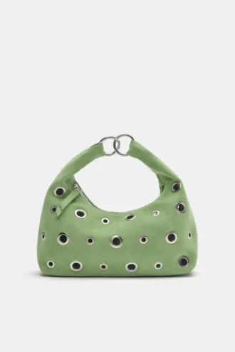 Bolso de piel sintética con tachuelas