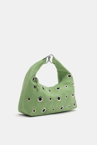 Bolso de piel sintética con tachuelas