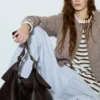 Bolso shopper con anillas Bolso shopper con anillas