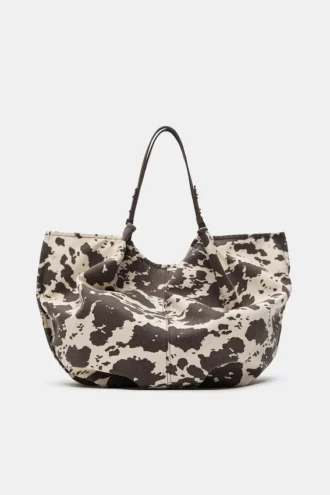Bolso shopper con estampado de vaca Bolso shopper con estampado de vaca