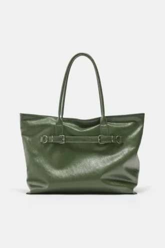 Bolso shopper con hebillas