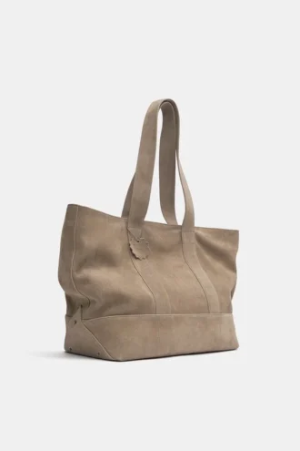 Bolso shopper de piel