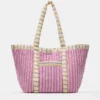 Bolso tote a rayas Bolso tote a rayas