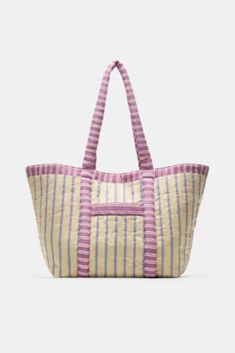 Bolso tote a rayas