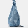 Bolso tote de denim con lunares Bolso tote de denim con lunares
