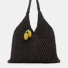 Bolso tote de macramé decorado Bolso tote de macramé decorado