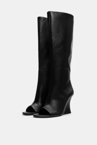 Botas de cuña alta