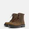 Botas de cuero con cordones