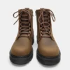 Botas de cuero con cordones