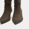 Botas de tacón alto con fruncidos