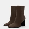 Botas de tacón alto de piel Botas de tacón alto de piel