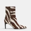 Botas de tacón alto de piel de vacuno