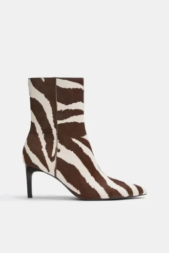 Botas de tacón alto de piel de vacuno