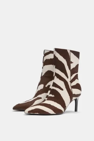 Botas de tacón alto de piel de vacuno