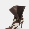 Botas de tacón alto de piel de vacuno