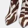 Botas de tacón alto de piel de vacuno