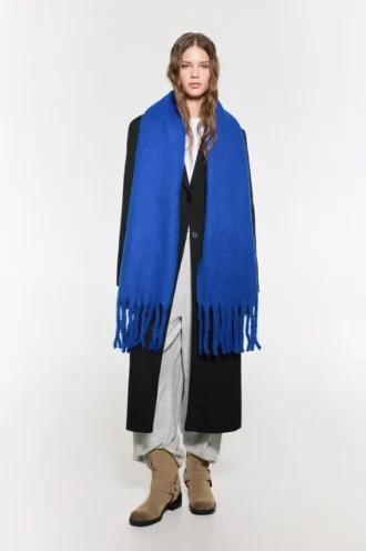 Bufanda maxi con efecto mohair