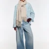 Bufanda maxi con efecto mohair Bufanda maxi con efecto mohair