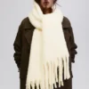Bufanda maxi con efecto mohair Bufanda maxi con efecto mohair