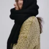Bufanda maxi con efecto mohair Bufanda maxi con efecto mohair