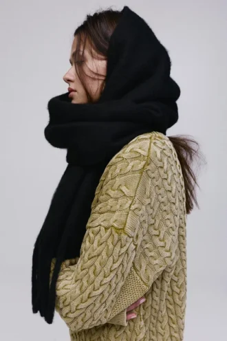 Bufanda maxi con efecto mohair