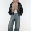 Bufanda maxi con efecto mohair Bufanda maxi con efecto mohair