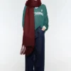 Bufanda maxi con efecto mohair Bufanda maxi con efecto mohair