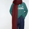 Bufanda maxi con efecto mohair Bufanda maxi con efecto mohair