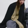 Bufanda maxi con efecto mohair Bufanda maxi con efecto mohair