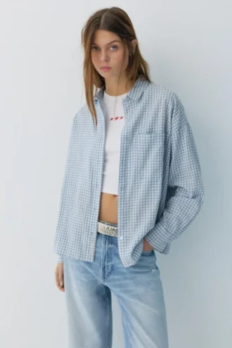 Camisas a cuadros con bolsillo