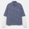 Camisas a cuadros de doble manga