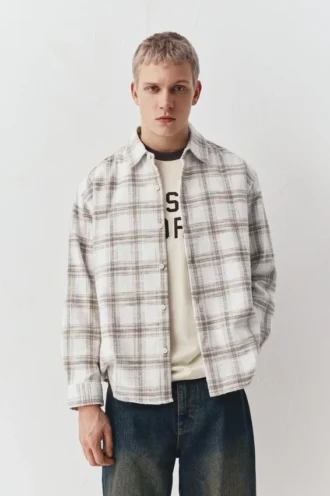 Camisas de cuadros de manga larga